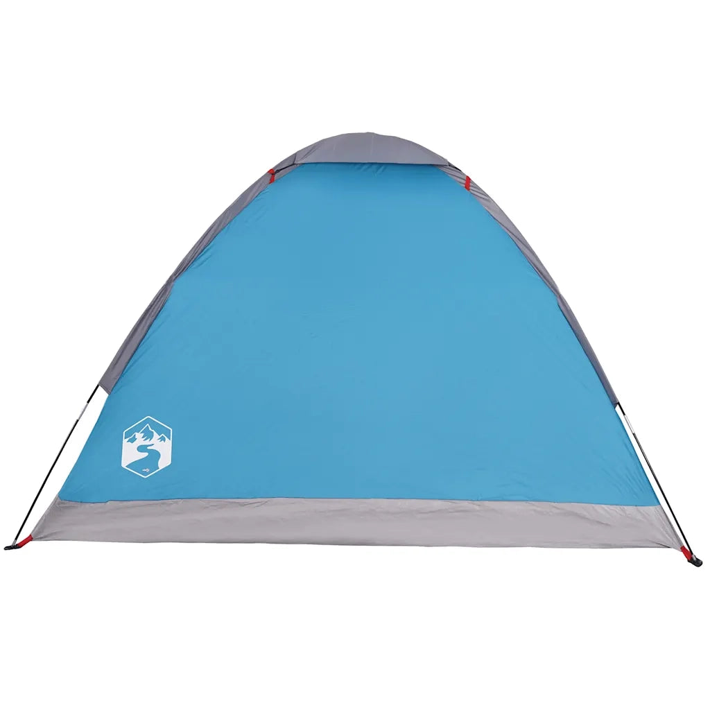 Tenda da Campeggio a Cupola per 4 Persone Blu Impermeabile 94763