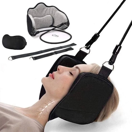 Hangmat con Supporto Standard per Trattamento del Collo e Relaxamento - Inclusa Borsa per Occhi Gratuito per Riduzione del Dolore al Collo, Riduzione dello Stress e Relaxamento