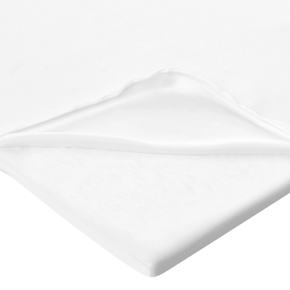 Coprimaterasso in schiuma bianca 120 x 200 cm morbido comfort