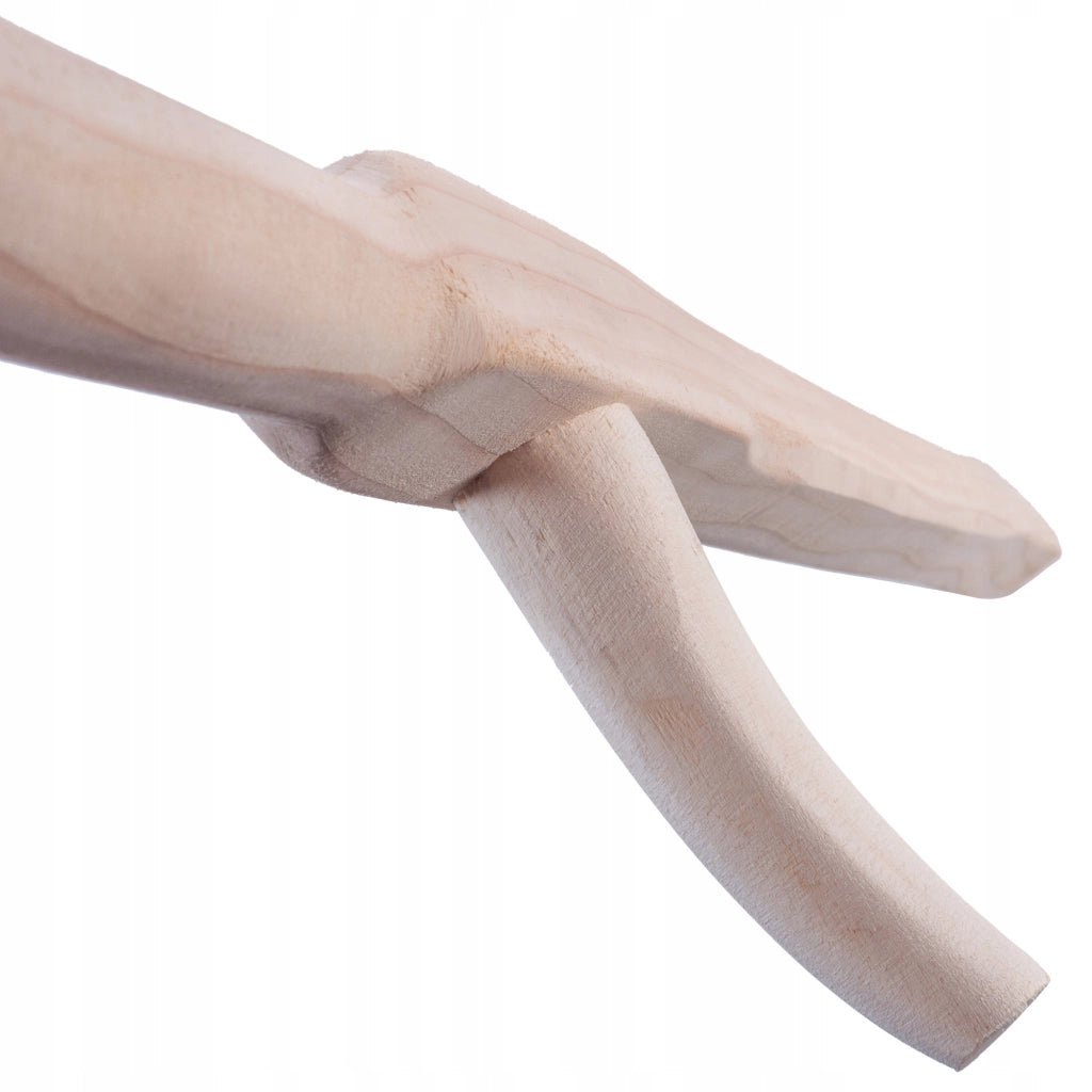 Falce in legno KADAX per giardino, stile falce a mano, manico solido, 175 cm