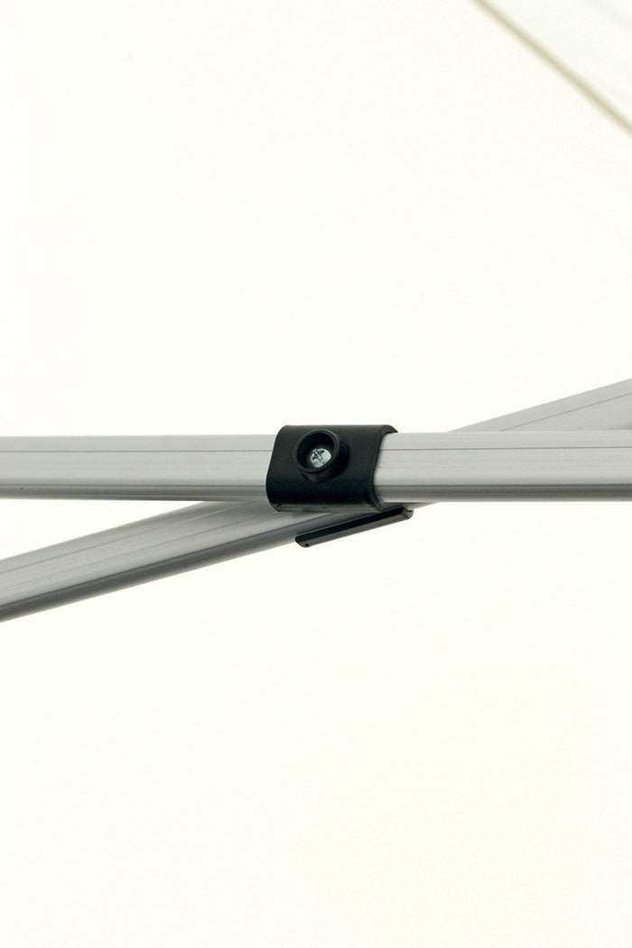 Gazebo da Giardino Pieghevole 3x3x3,25 m in Alluminio Tessuto Bianco