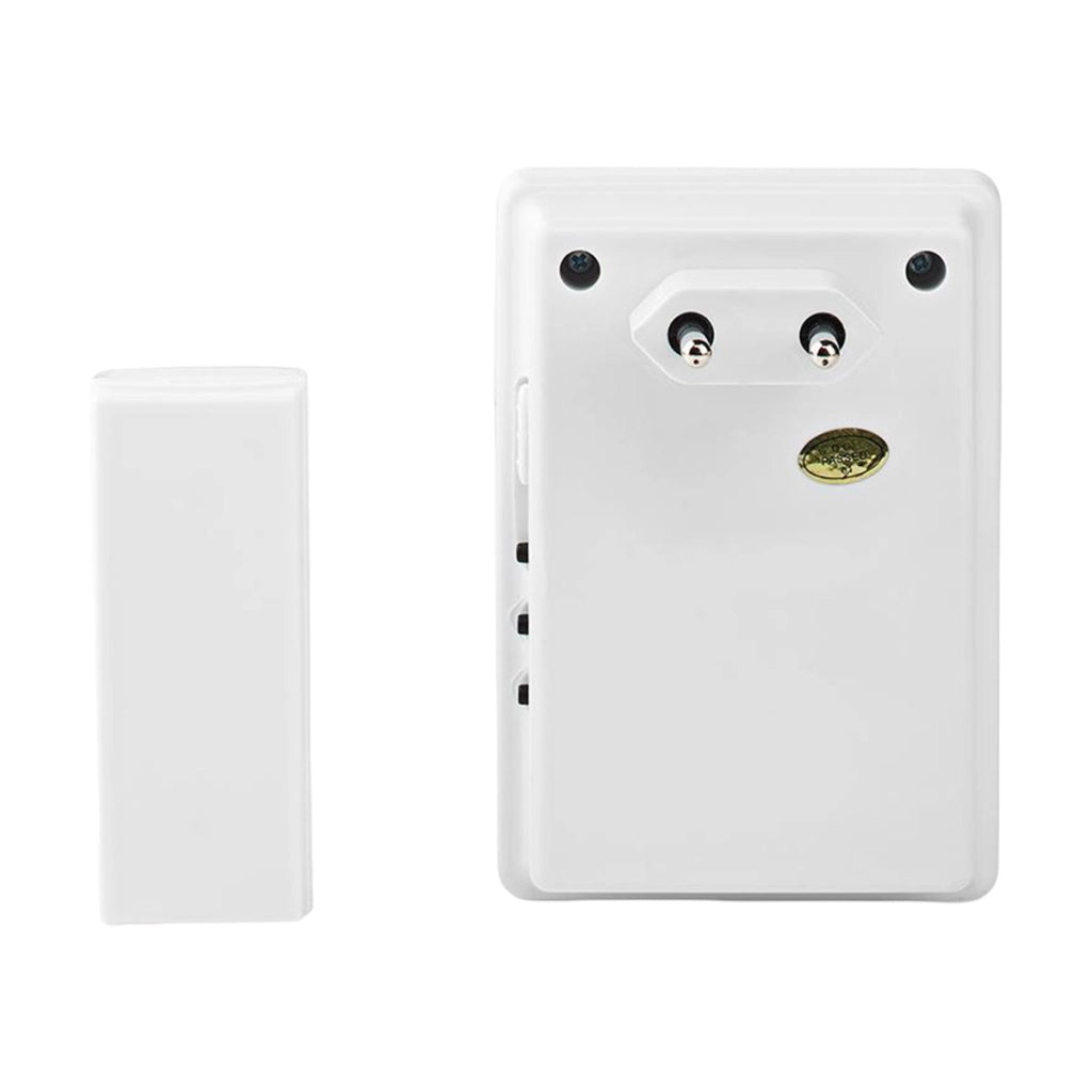 Kit Campanello Senza Fili 36 Melodie con Pulsante Trasmettitore 80dB Portata 300m IP44 Bianco Nedis