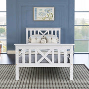 Letto singolo per bambini - Xylo - 90x200 cm legno bianco