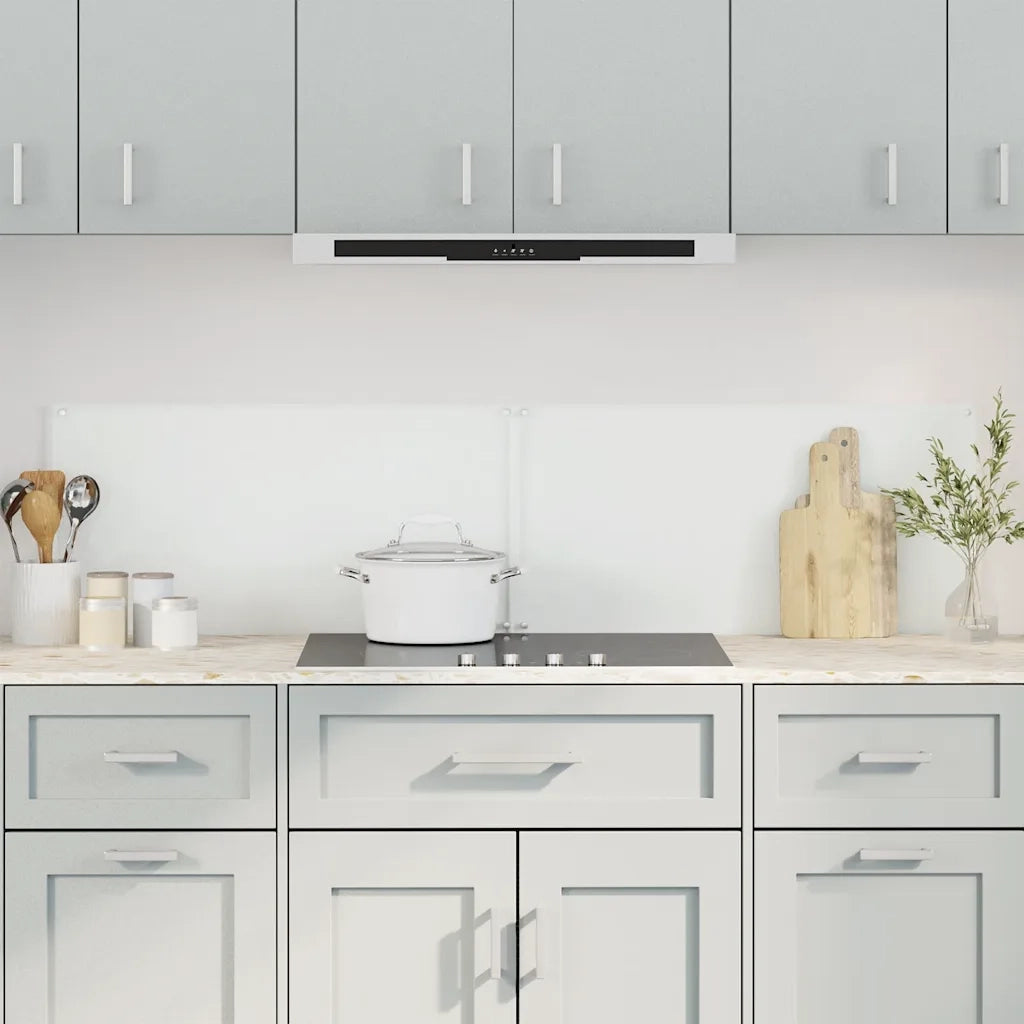 Paraschizzi per Cucina 2 pz Trasparente 80x60cm Vetro Temperato CFW5362155