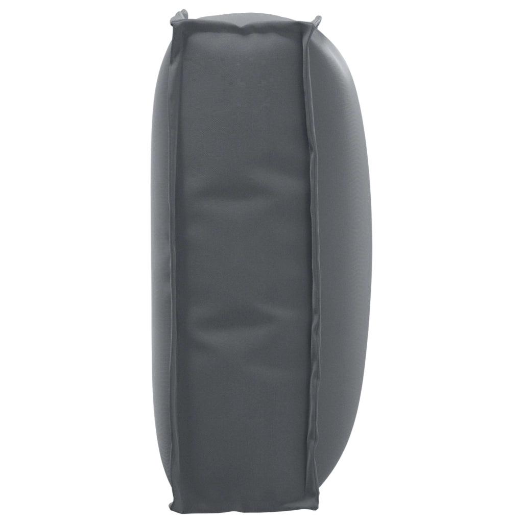 Cuscino per Pallet per Schienale Antracite 50x40x12 cm Tessuto Oxford