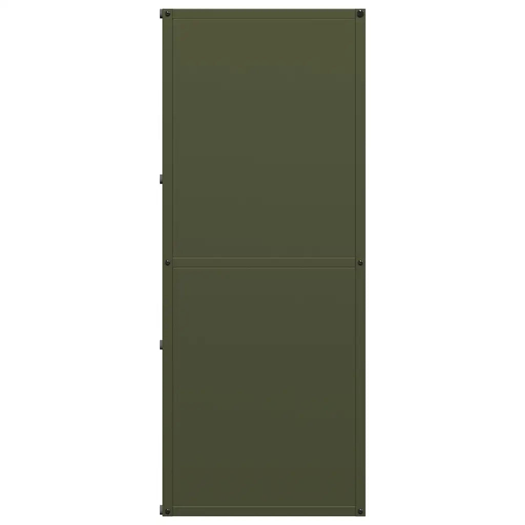 Rastrelliera per Legna da Ardere Verde Oliva 40x30x75 cm CFW8875387