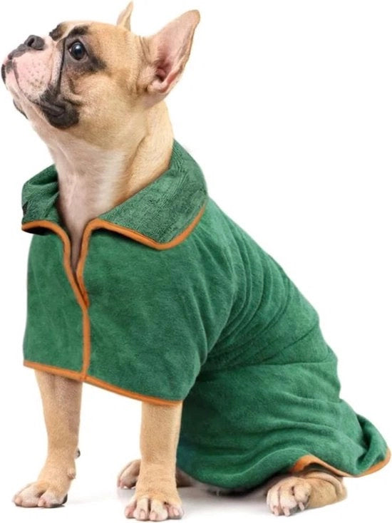 Giacca per Cani, Asciugamano per Cani, Super Assorbente e Rapido Assorbimento, Giacca per Cani con Cinturino Regolabile, Asciugamano per Cani per Gatti e Cani Piccoli e Medi (S)