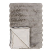 Plaid Galena, Grigio, Poliestere, 180x130x2 cm