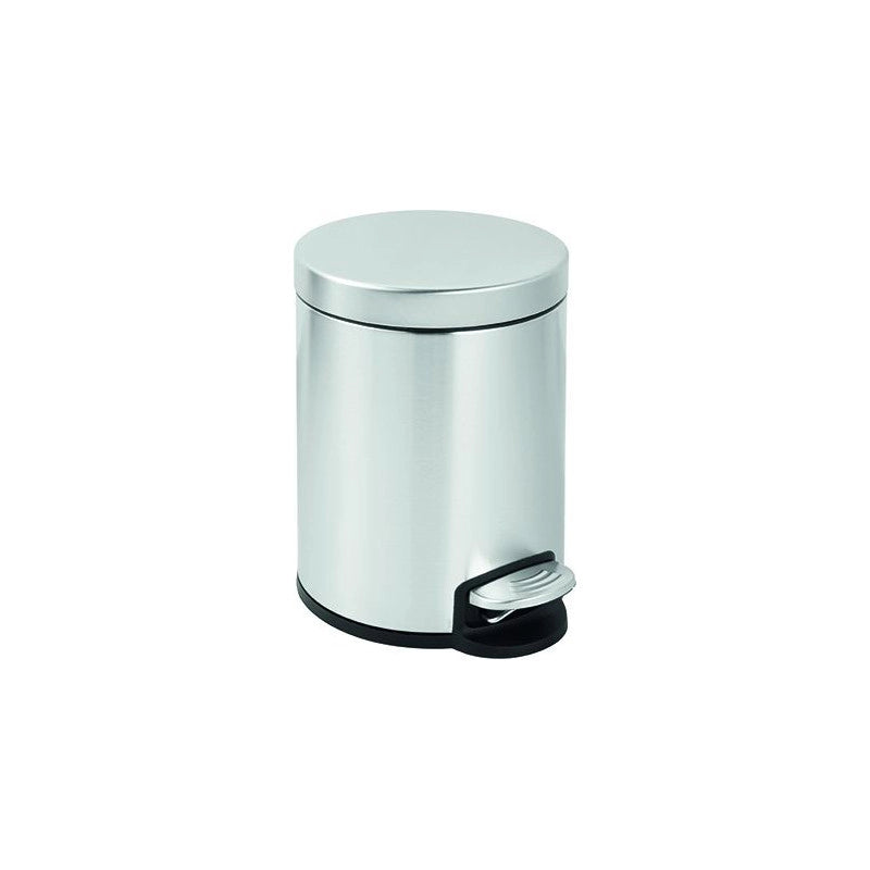 Pattumiera a pedale Vigor, inox 5 litri, 20x28h cm