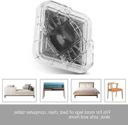 8 pezzi di sostegni per mobili - antiscivolo in plastica - trasparente bianco - per tavolo, scrivania, letto.