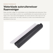 Raamwisser in Silicone Nero - Universale Montaggio - Dimensioni 26,5 x 7,5 x 3,8 cm - Peso 130 gram
