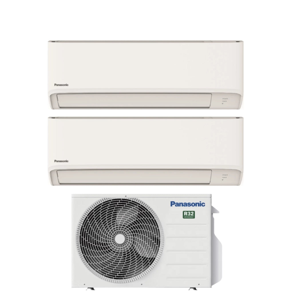 Condizionatore Panasonic Dual Split TZ 9+9 con CU-3TZ52TBE R-32 Wi-Fi Integrato 9000+9000