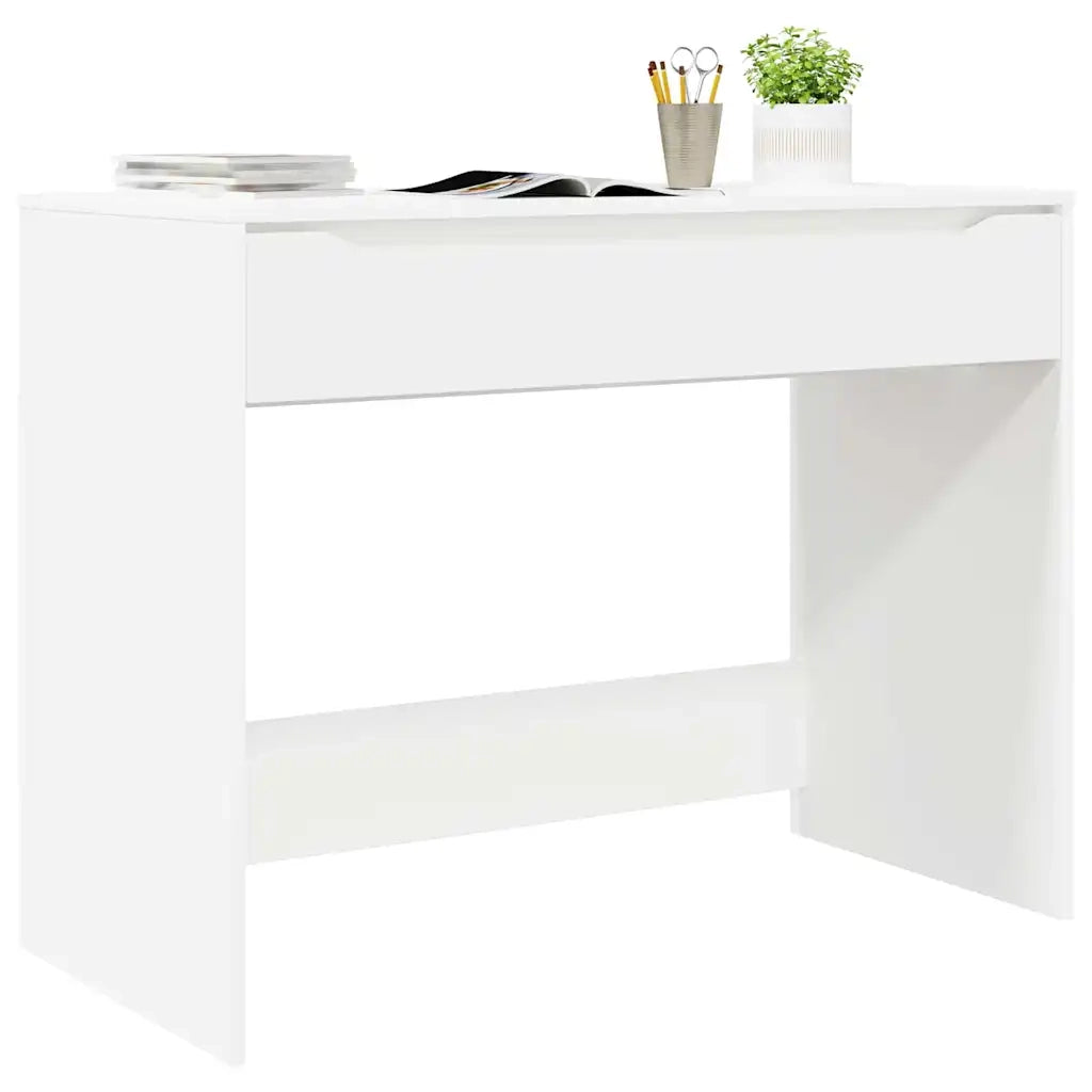 Scrivania | Tavolo da Ufficio Bianco 100 x 50 x 78 cm Legno ingegnerizzato