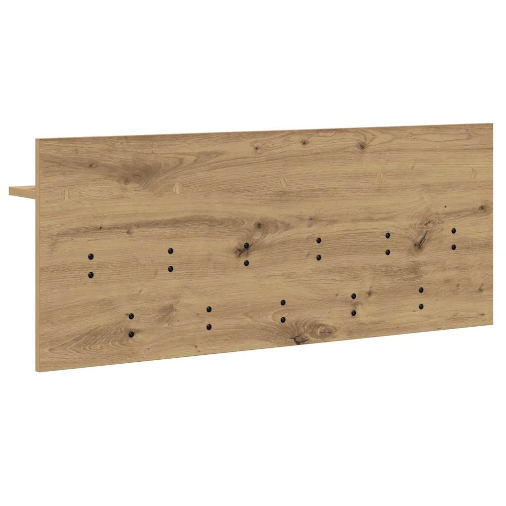 vidaXL Appendiabiti a muro rovere artigianale Legno multistrato