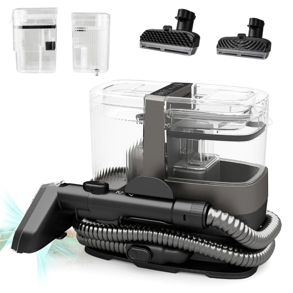 Pulitore portatile da 1800W con vapore e sterilizzazione, Macchina per pulizia dei tappeti per pulizia con accessori-Elettrodomestici pulizia