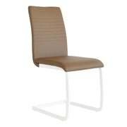 Sedia Imbottita 43x60x93 cm in Similpelle Lounge Cappuccino