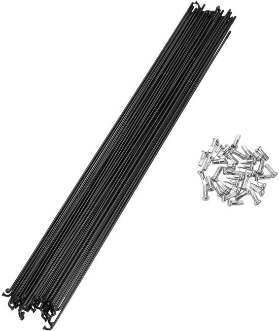 Set di raggi in acciaio per bicicletta - 36 pezzi - 280mm - 14G - Spaken antivibrazioni
