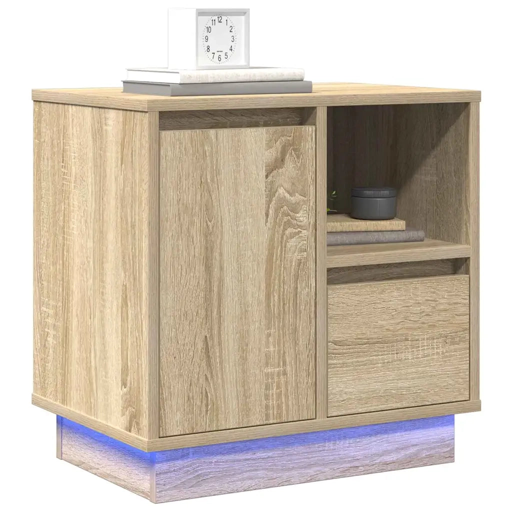 Armadio da Notte con cassetto Rovere Sonoma 50 x 34,5 x 50 cm. 869582