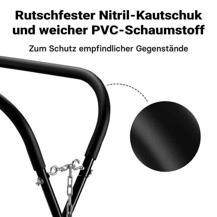 Cavalletto da lavoro a X, max 50 kg, pieghevole, regolabile con catene