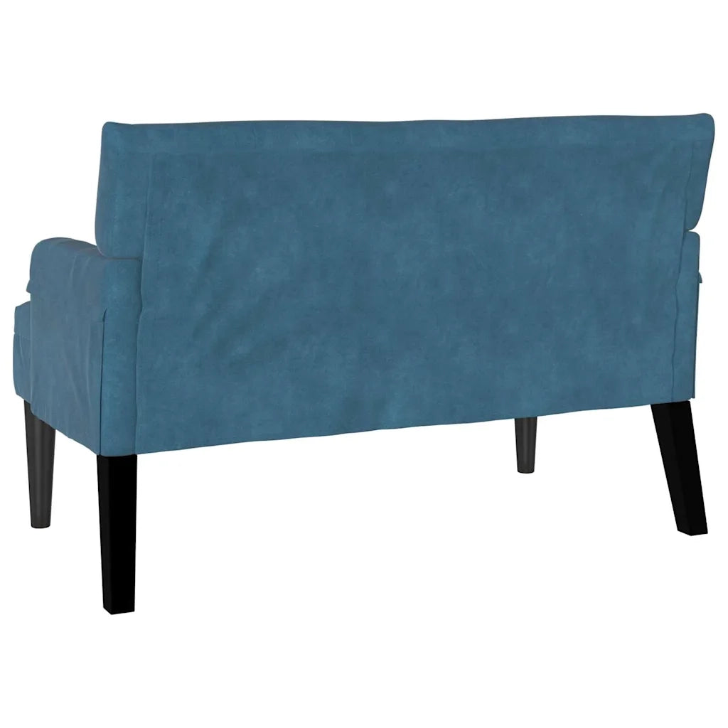 Panca Chesterfield Blu 112 x 65,5 x 75 cm Velluto 42019294