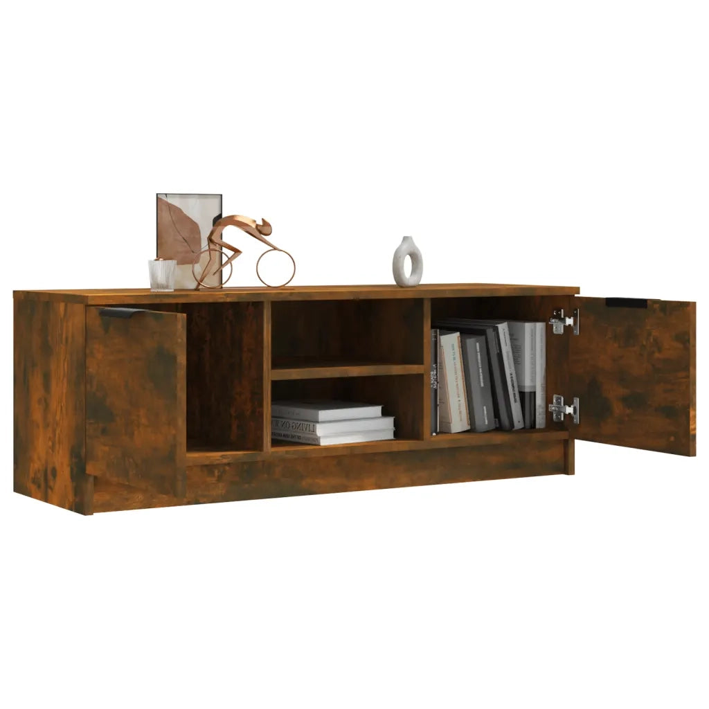 Mobile TV | Armadietto TV | Mobile Porta TV Rovere Fumo 102x35x36,5 cm in Legno Multistrato