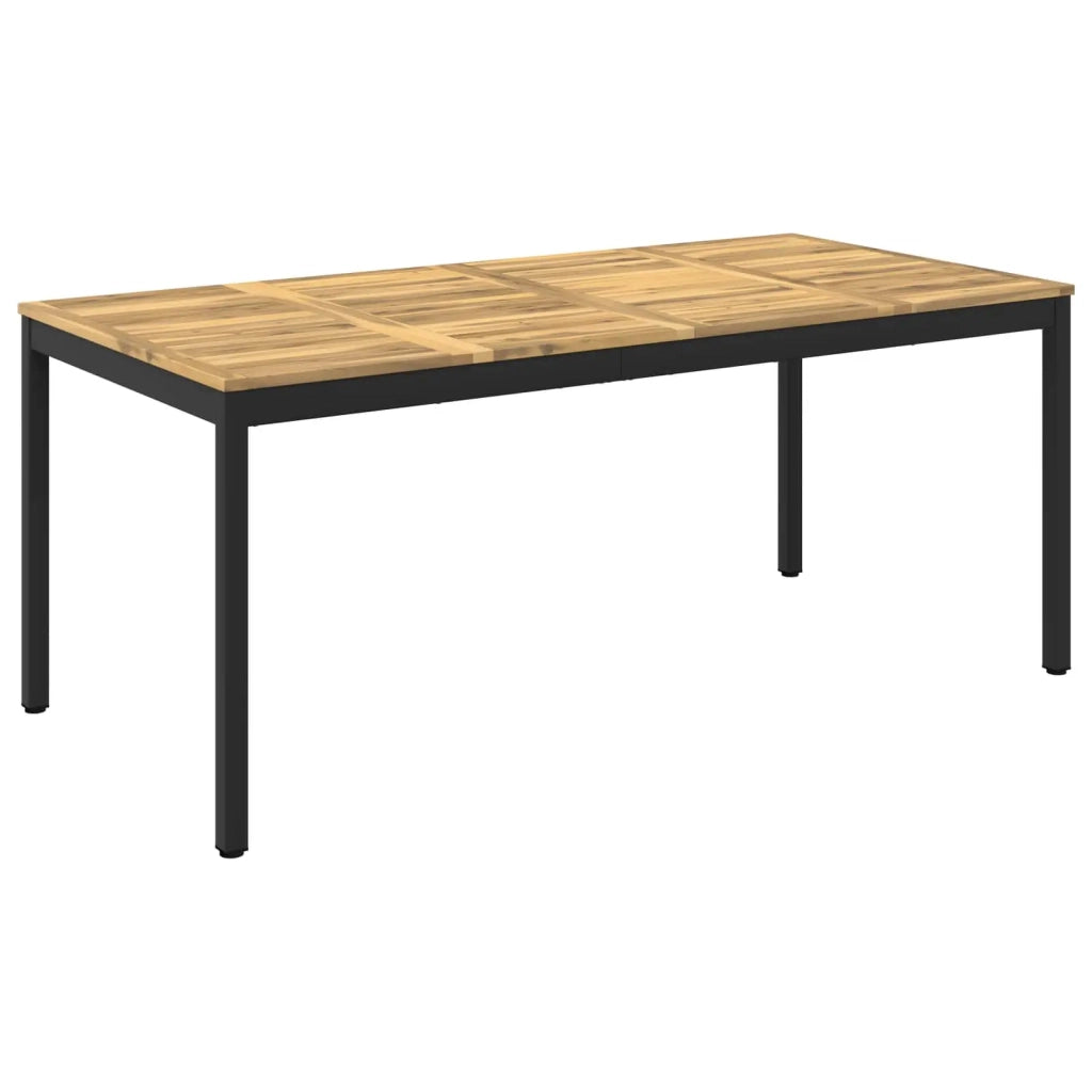 Tavolo da cena da giardino Bianco e Nero 147 x 88,5 x 75 cm 901766
