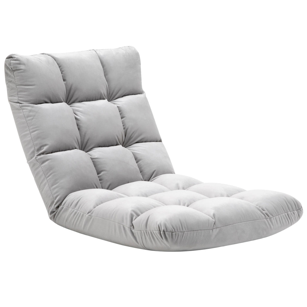 Poltrona Relax Reclinabile 90¡ã-180¡ã ¨C Xylo ¨C Tessuto Flanella Grigio Chiaro