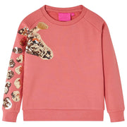 Felpa per Bambini Rosa Antico 92cod mxl 108626