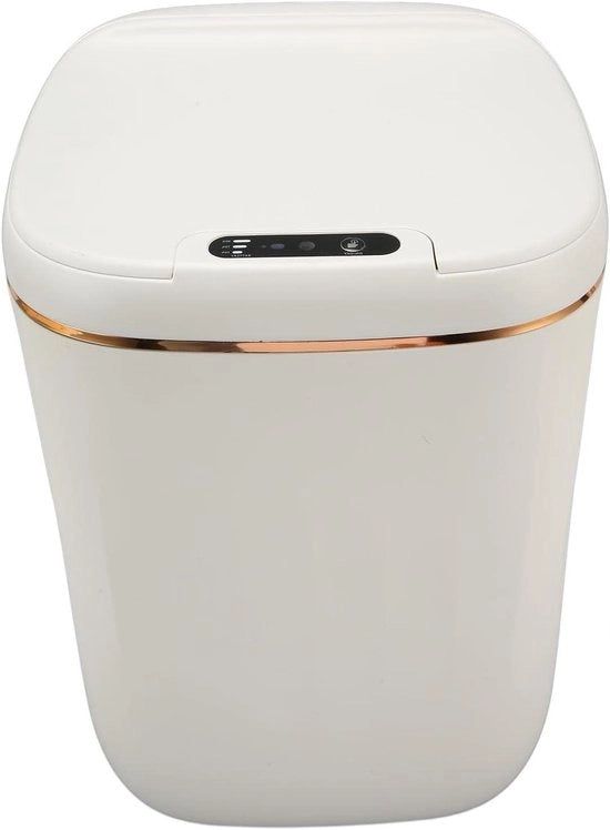 Cestino Senza Contatto con Capacità Elevata 20L - Coperchio a Sensore di Movimento Ricaricabile - Adatto per Bagno