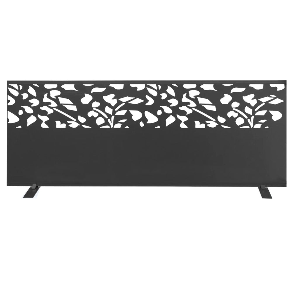 IDMarket - Pannello decorativo universale 160 x 60 CM FLOWER grigio semi-traforato sul lato