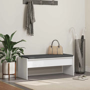 Panca per ingresso con cuscino Bianco 103 x 38 x 40 cm