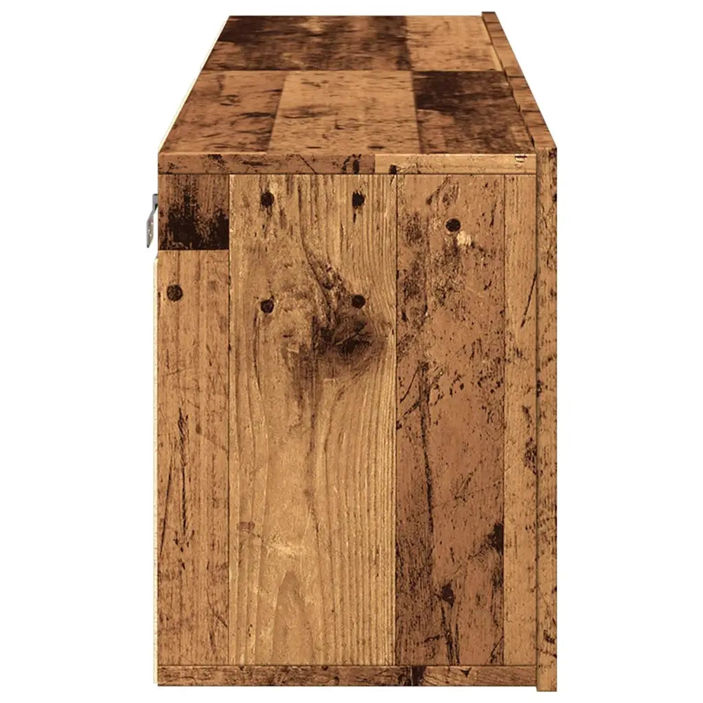 Mobili TV a Parete 2pz Legno Antico 60x30x41 cm 857663