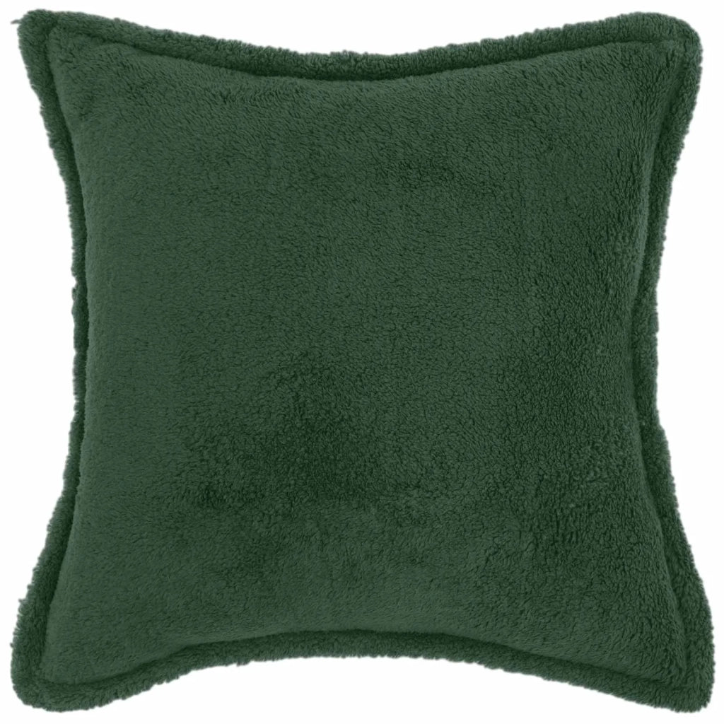 Federa 2 pcs HOUTEN Verde Scuro 30 x 30 cm Bouclé 915959