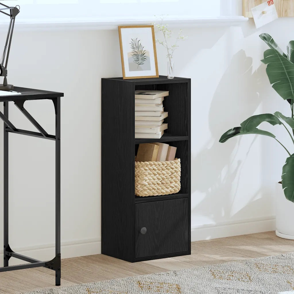 Libreria Rovere Nero 31x24x77 cm in Legno Multistrato 860329