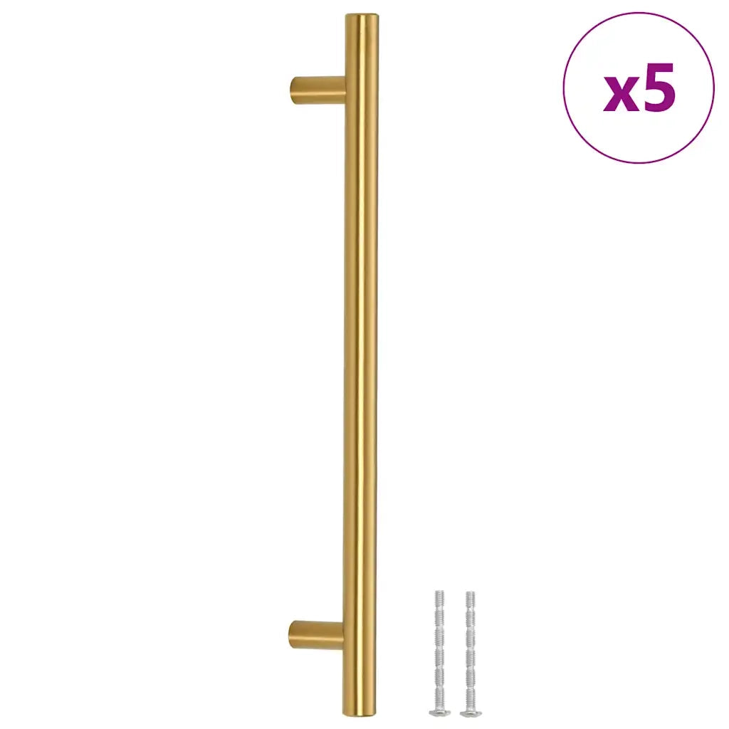 Maniglie per Mobili 5pz Oro 192mm in Acciaio Inox 155360
