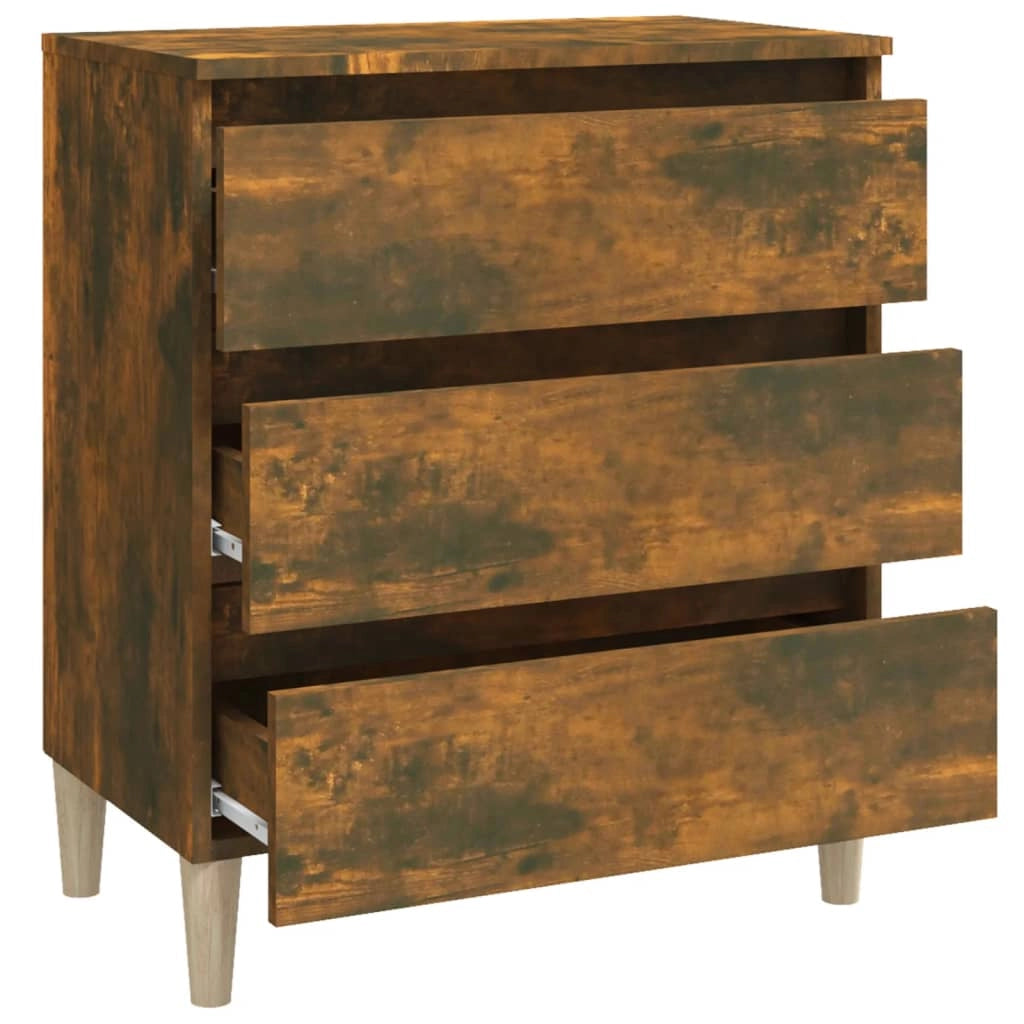 Buffet credenza cassettiera armadio mobile contenitore organizer per cucina soggiorno salotto 60 x 35 x 69 cm legno ingegnerizzato marrone 02_0030973