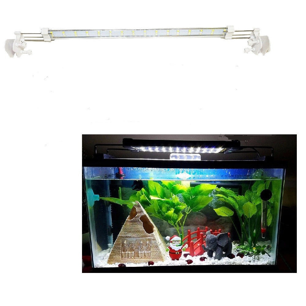 Trade Shop - Lampada Luce Plafoniera Led Per Acquario Allungabile Per Bordo Vasca 16 W -