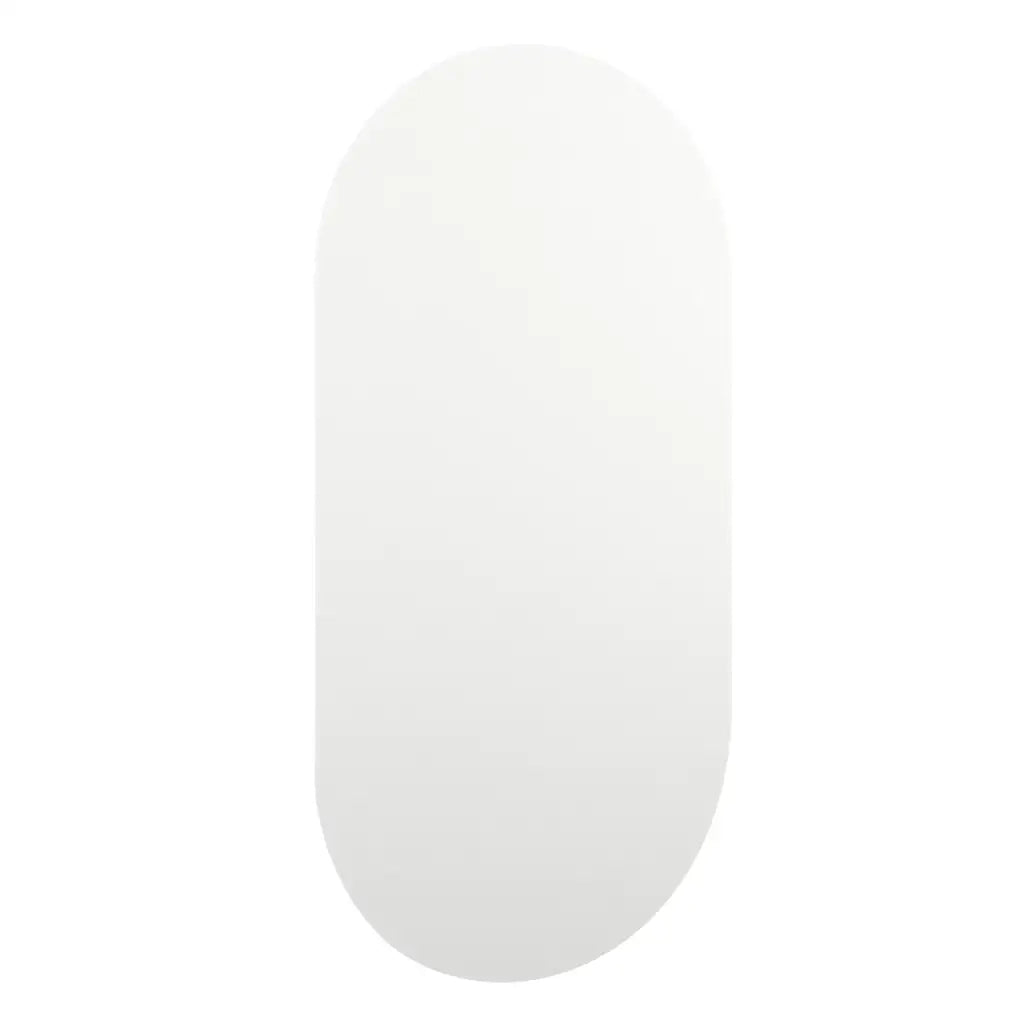 Specchio con Luci LED 80x40 cm Ovale in Vetro 3102975
