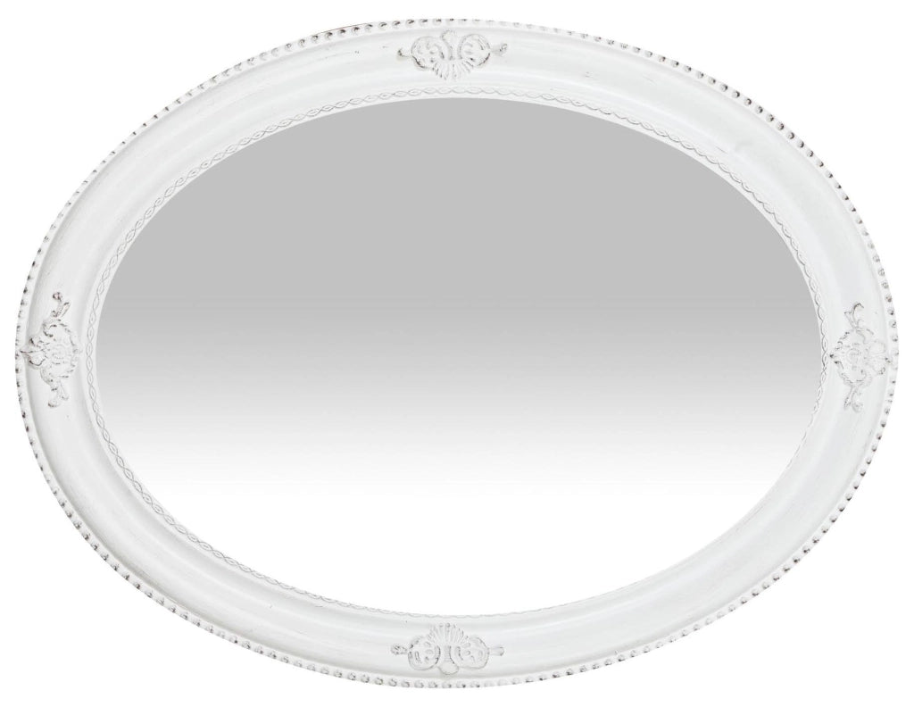 Biscottini Specchiera da appendere verticale/orizzontale L64xPR4xH84 cm finitura bianco anticato.