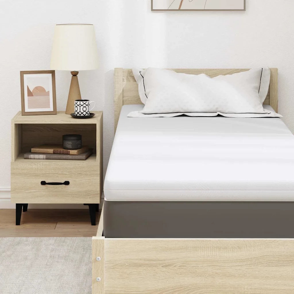 Topper per materasso Bianco 80 x 200 cm Tessuto Jacquard CFW7558821