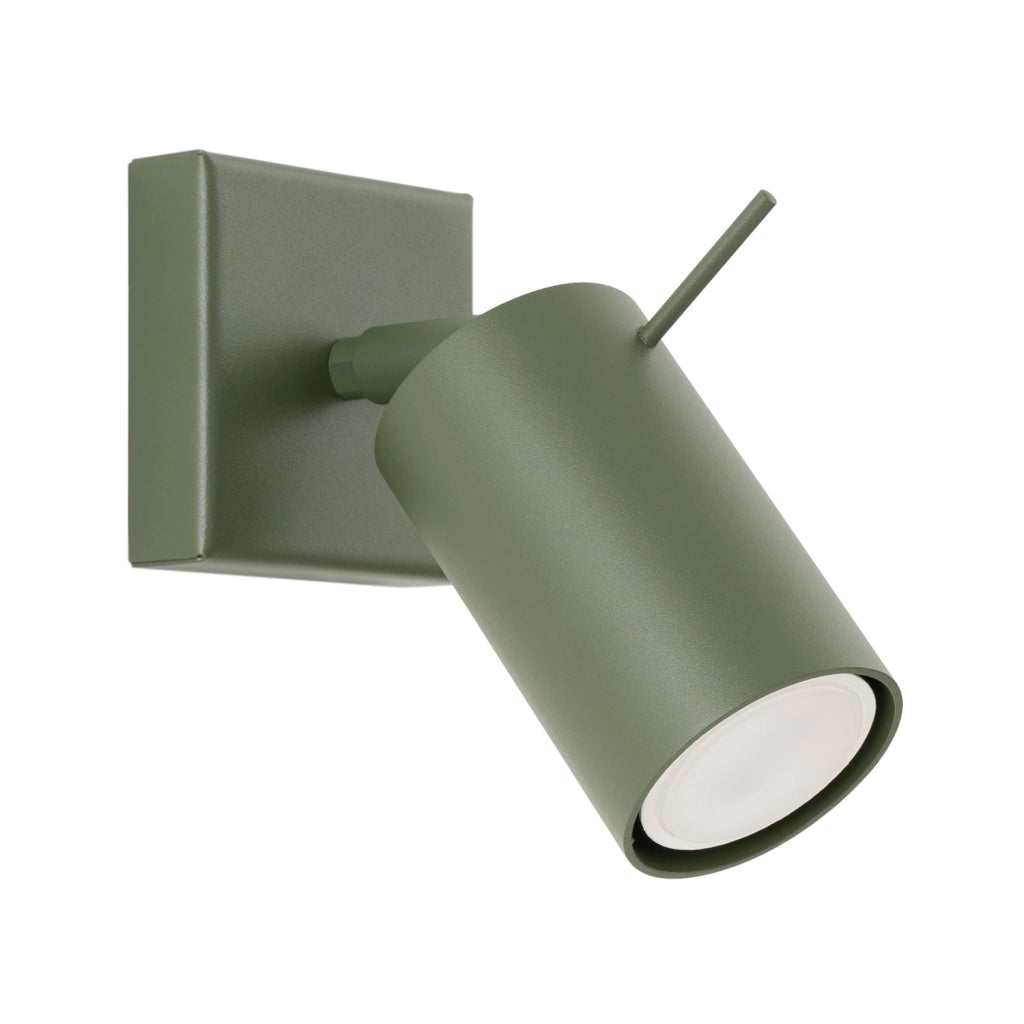 Applique moderna verde oliva orientabile GU10 TORQUE Pure Lume