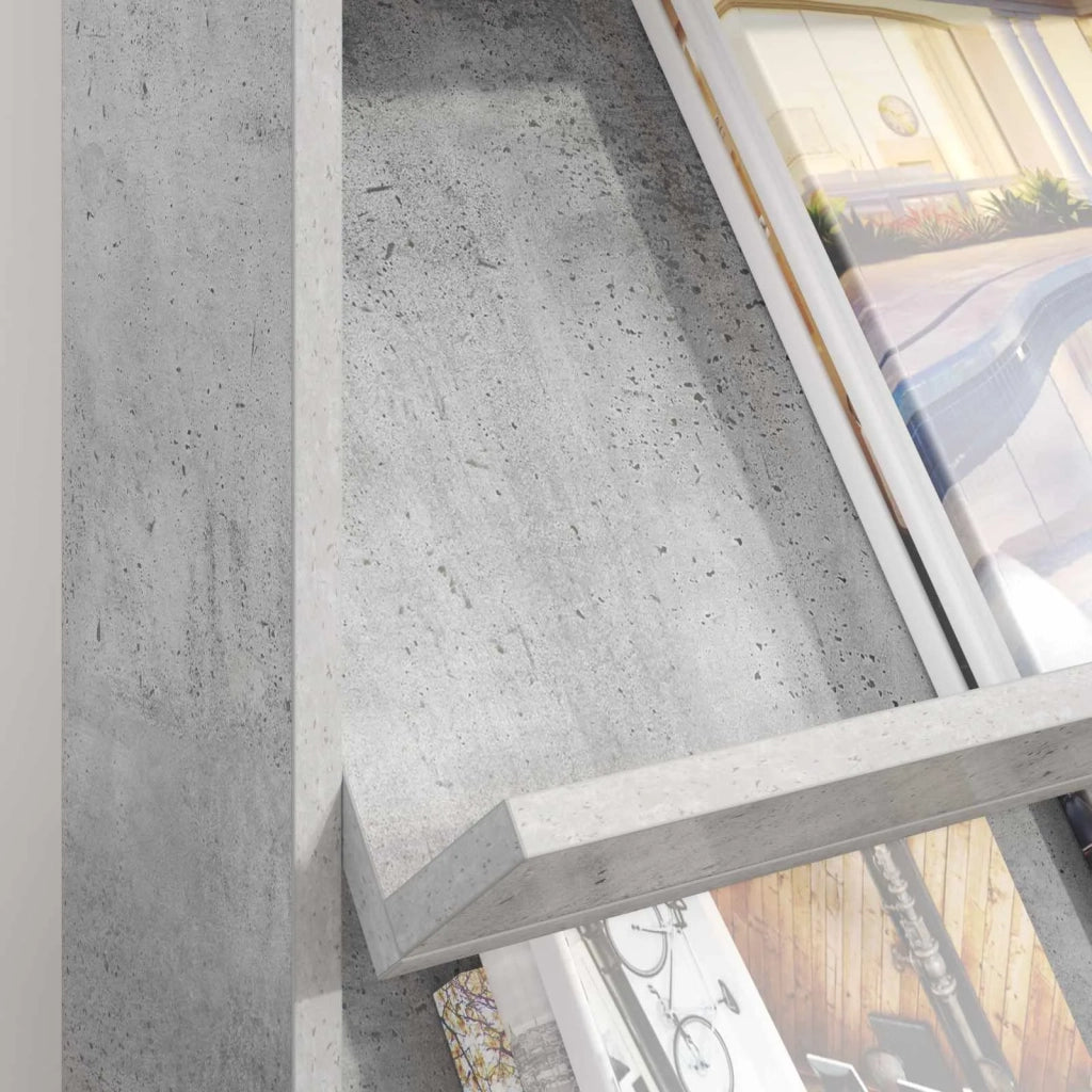 Scaffale per riviste Grigio cemento 70 x 41 x 96 cm CFW6285363