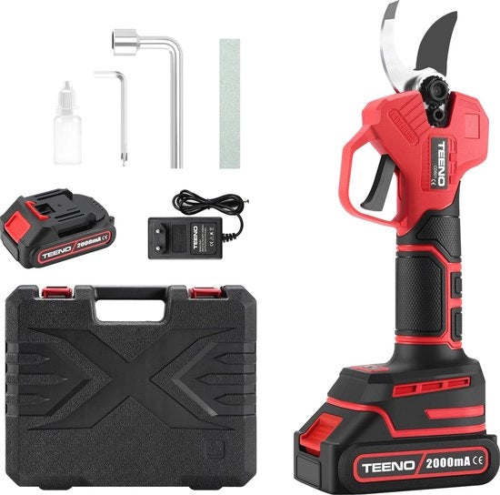 Snoeischaar elettrica con batteria 21V e diametro di taglio 25mm - Tonnatrappola professionale per giardino e orto