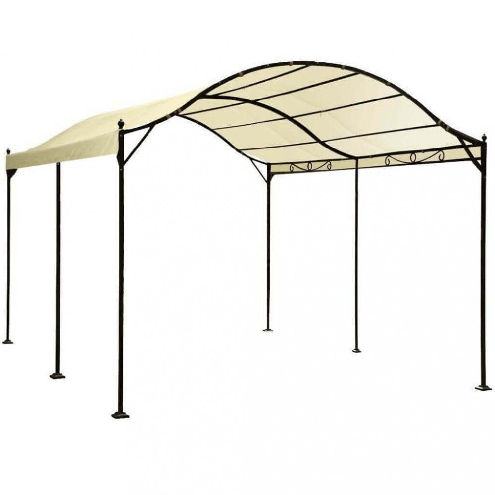 Gazebo Arco da Giardino 3x4 m in Acciaio Antracite