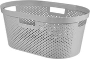 Cassa per abbigliamento con disegno a punti - Grigio chiaro, 35 x 25 x 10 cm