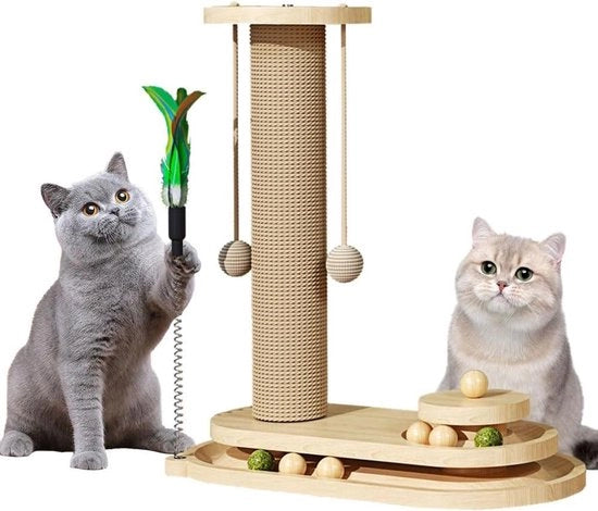 Giocattolo Interattivo per Gatti in Legno - 4-in-1 Giocattolo per Gatti in Legno con Carosello a Sfera per Gatti - Giocattolo Intellegente per Gatti - Giocattolo per Gatti in Legno - Materiali Naturali 

Modello: 
Specifica: 
Codice prodotto: