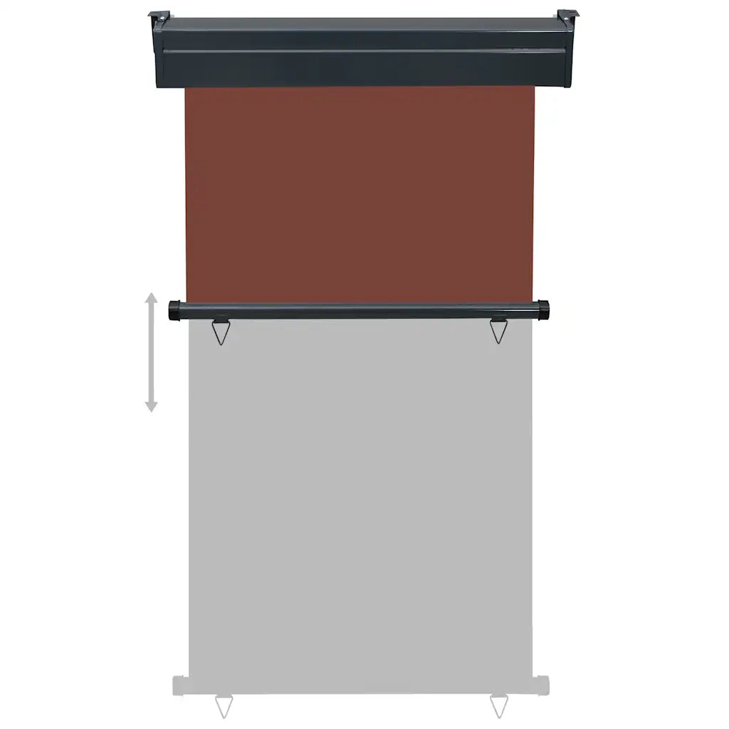 Tenda da Sole | Tenda laterale | Tendalino Laterale per Balcone 105x250 cm Marrone