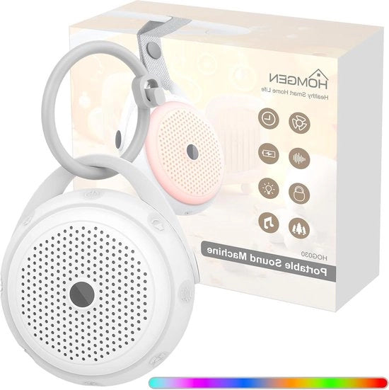 Sistema di sonorizzazione portatile per bambini - 24 suoni luce notturna orologio del sonno - ricarica via USB - aiuto al sonno dei bambini - sistema di sonorizzazione portatile