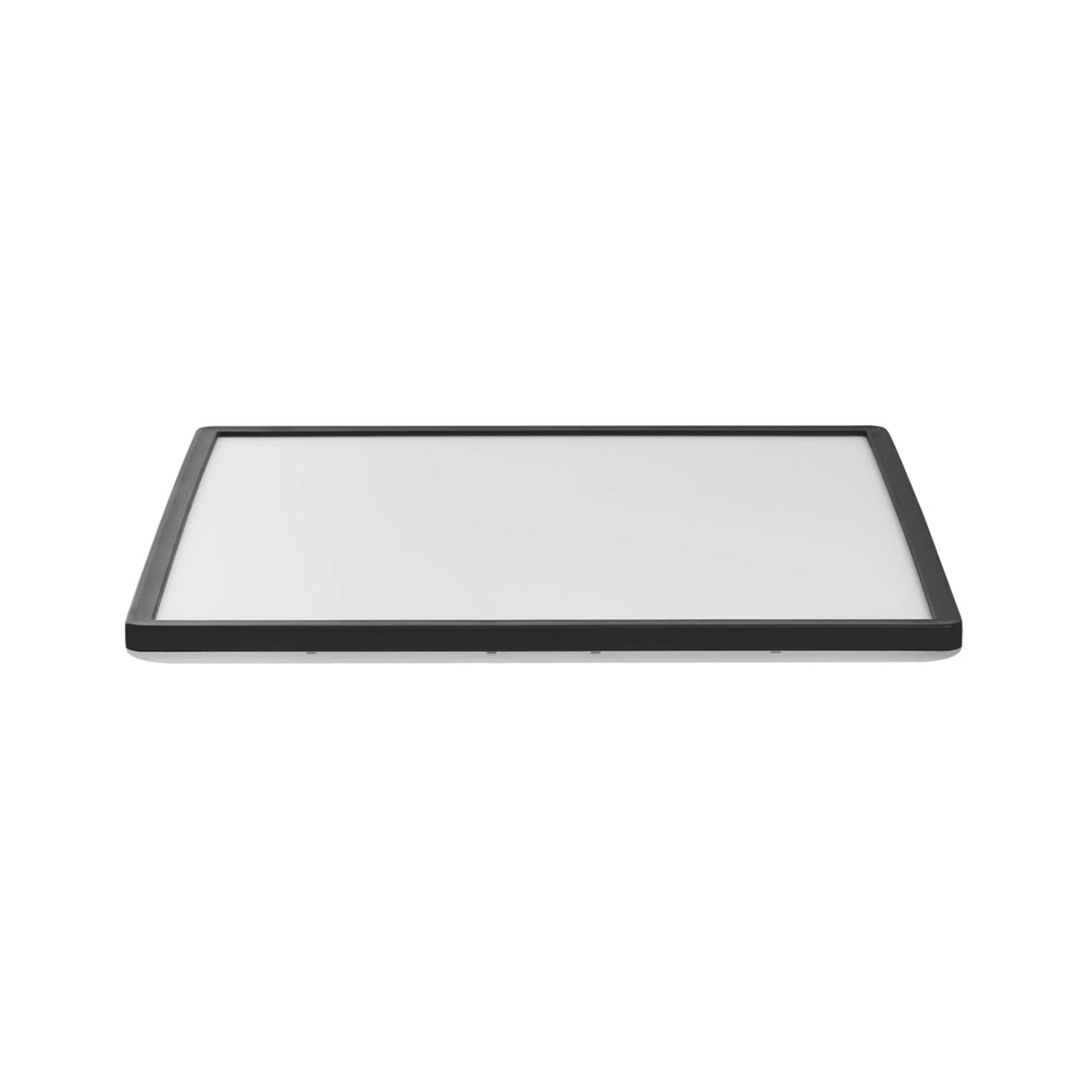 Lampada da soffitto a LED, pannello luminoso a LED quadrato in materiale sintetico nero, lampada da incasso a soffitto con telecomando