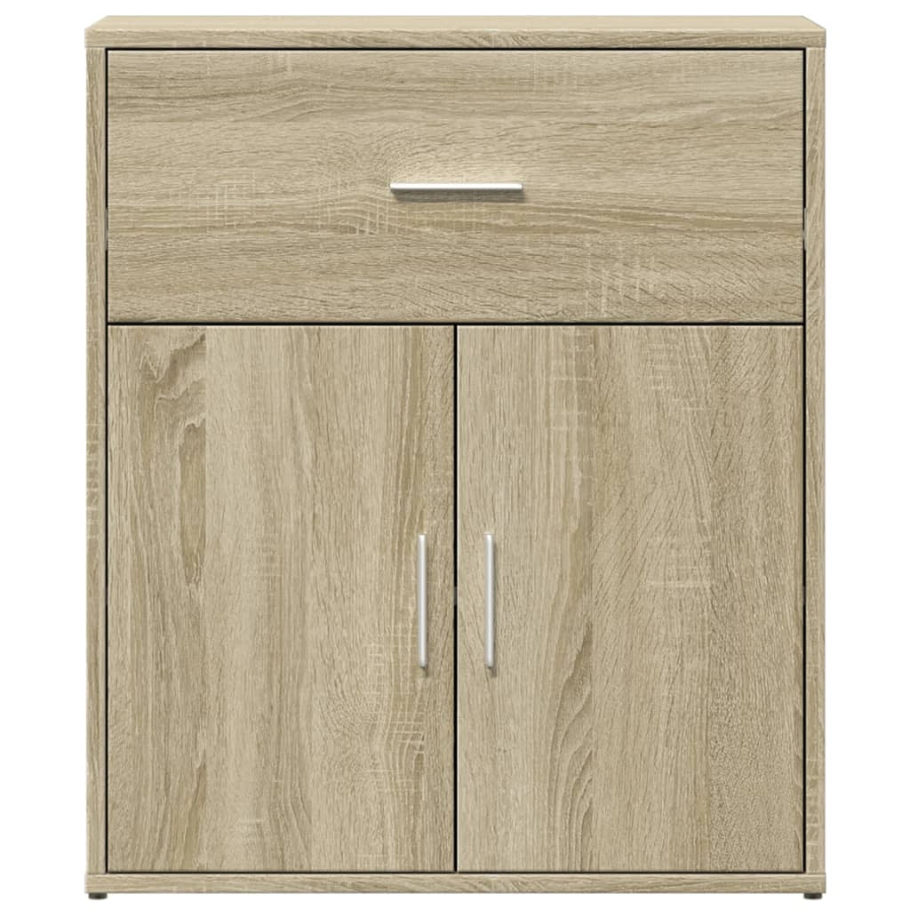 Buffet credenza cassettiera armadio mobile contenitore organizer cucina soggiorno rovere Sonoma 60 x 31 x 70 cm legno ingegnerizzato marrone 02_0031592